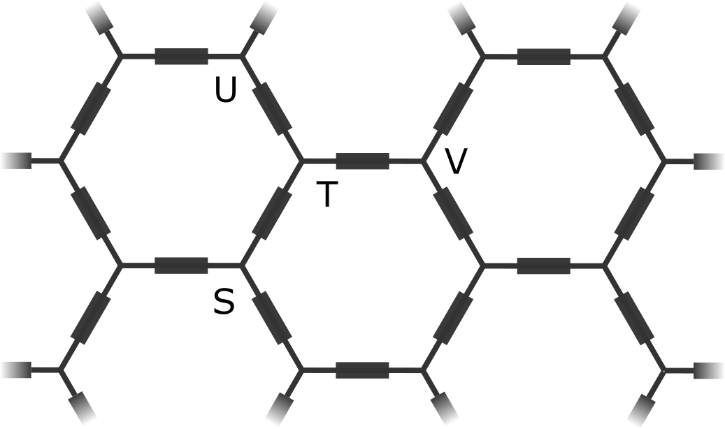 The case of the infinite hexagonal resistor network